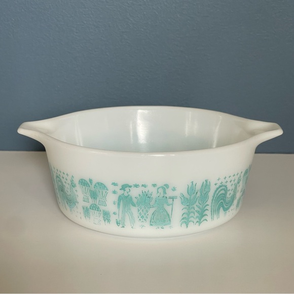 Vintage Pyrex Casserole Dish Amish Butterprint‎ Pattern 472 - Picture 5 of 10